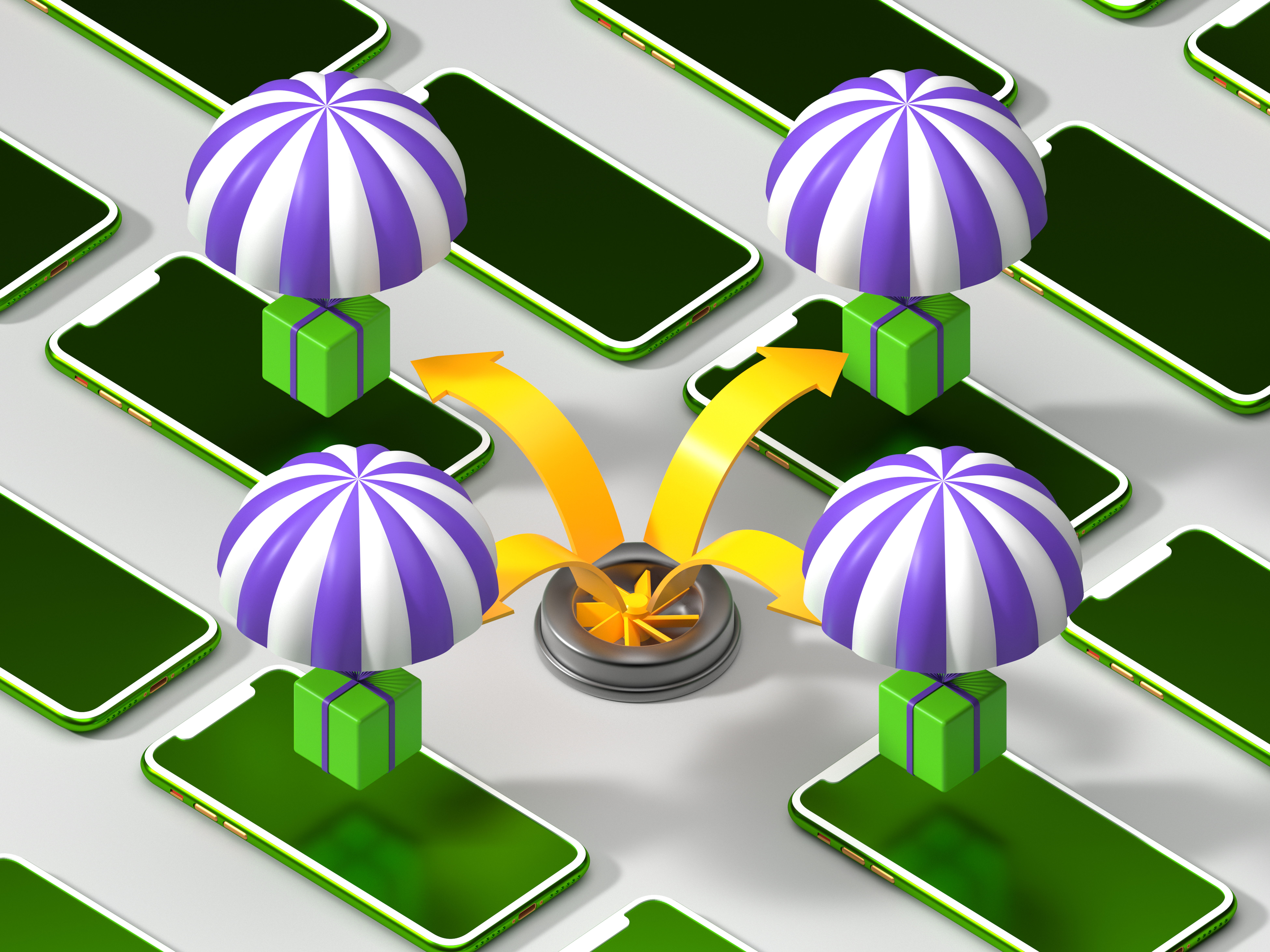Industrial production environment representing a scaled business workflow